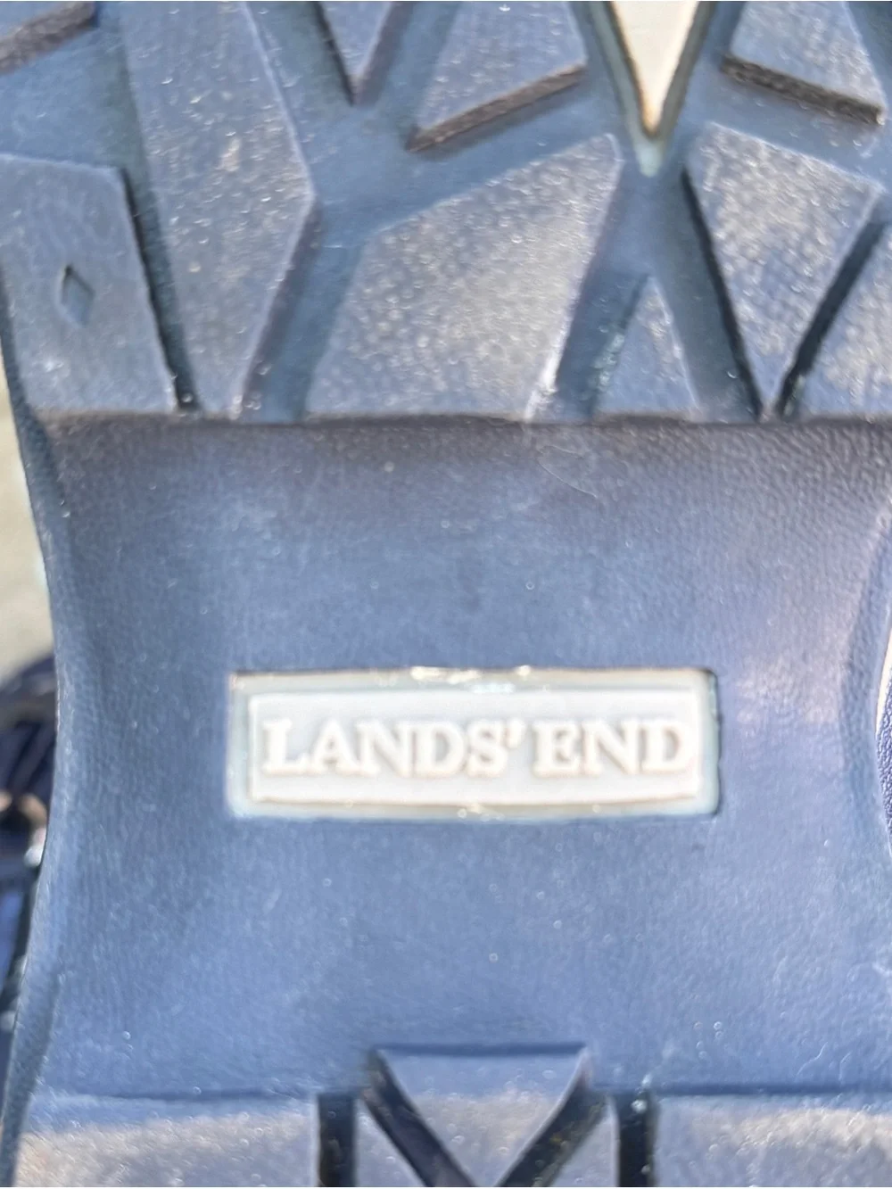 Lands End Snow Boots Girls Size 5M Navy Blue Insulated Winter Constellation Star